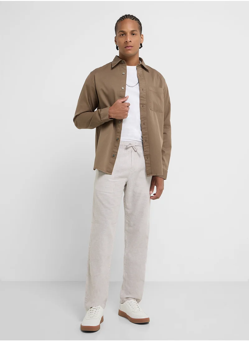 JACK & JONES Jprccdover Twill Regular Fit Shirt