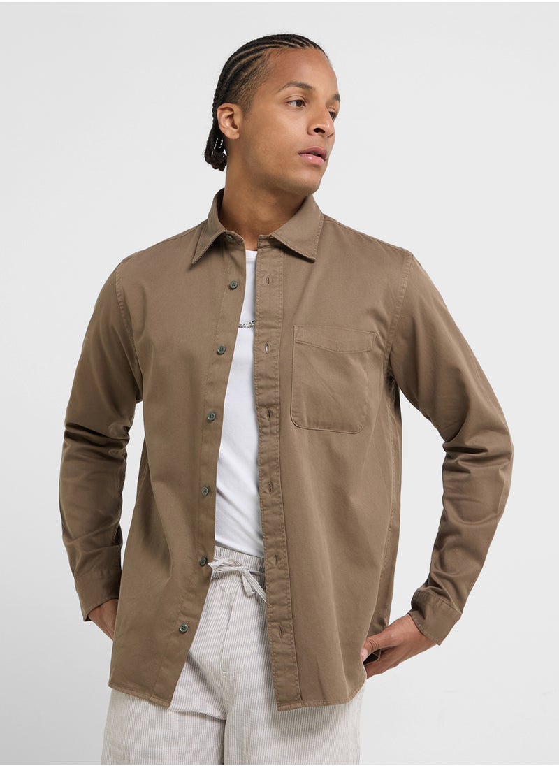 JACK & JONES - Jprccdover Twill Regular Fit Shirt - Image 1