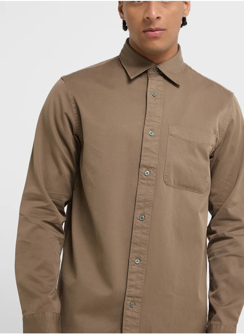 JACK & JONES Jprccdover Twill Regular Fit Shirt