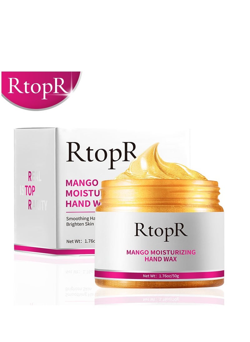 RtopR Hand Mask, Hand Peeling and Care Mask for Women and Men, Repairs Dry, Rough, Chapped, and Dull Skin 50g - Image 1