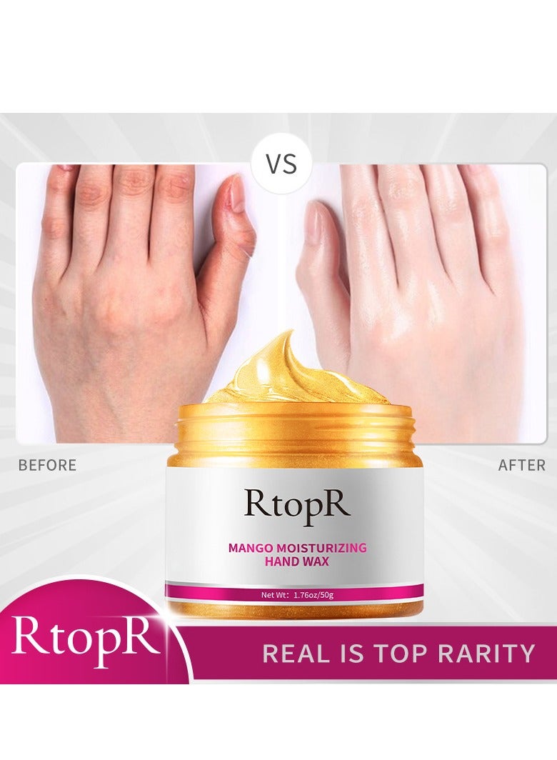 RtopR Hand Mask, Hand Peeling and Care Mask for Women and Men, Repairs Dry, Rough, Chapped, and Dull Skin 50g - Image 2
