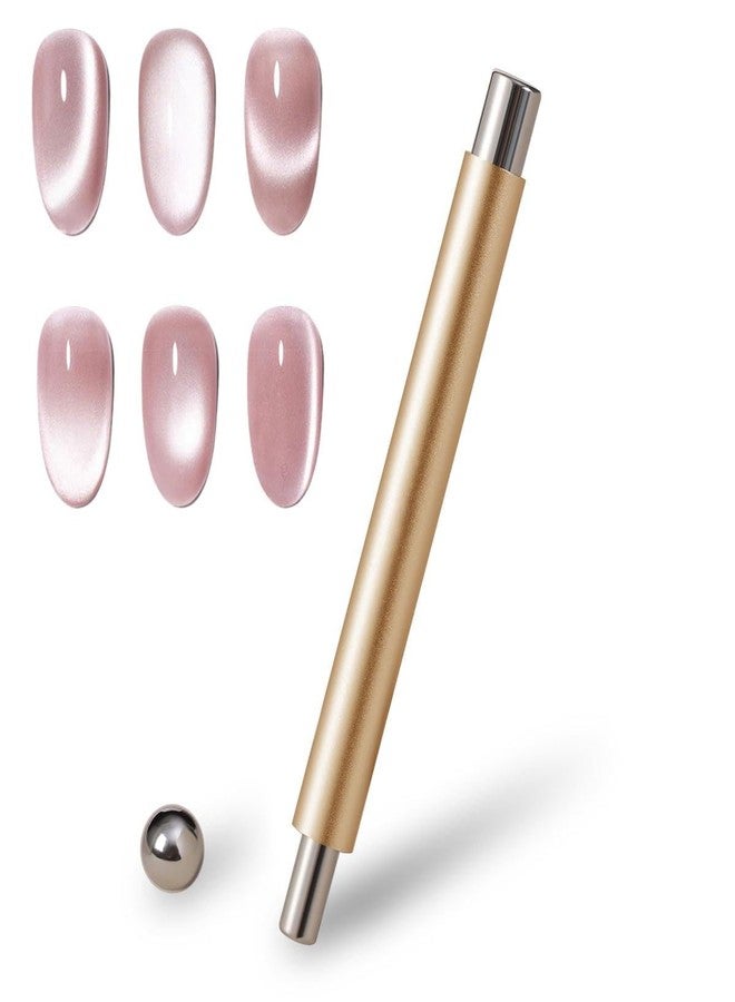SIMAYKUWA Cat Eye Magnet for Nails, Double Ended Cylindrical Nail Magnet Tool with Round Magnetic Bead-3.9 Inch - Image 1