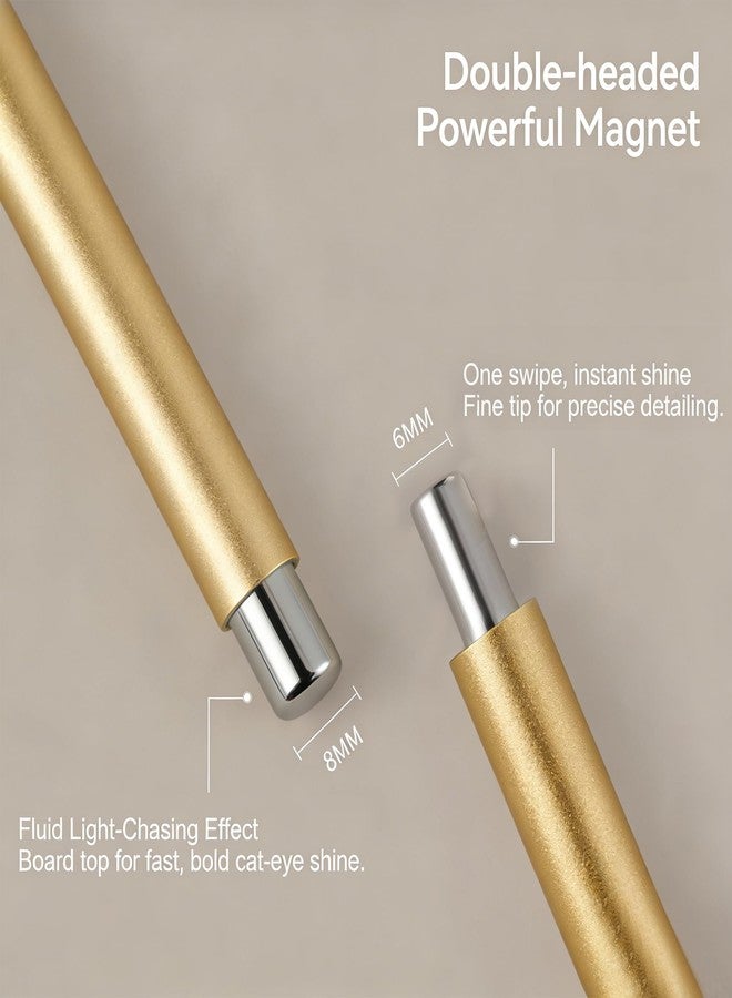 SIMAYKUWA Cat Eye Magnet for Nails, Double Ended Cylindrical Nail Magnet Tool with Round Magnetic Bead-3.9 Inch - Image 3