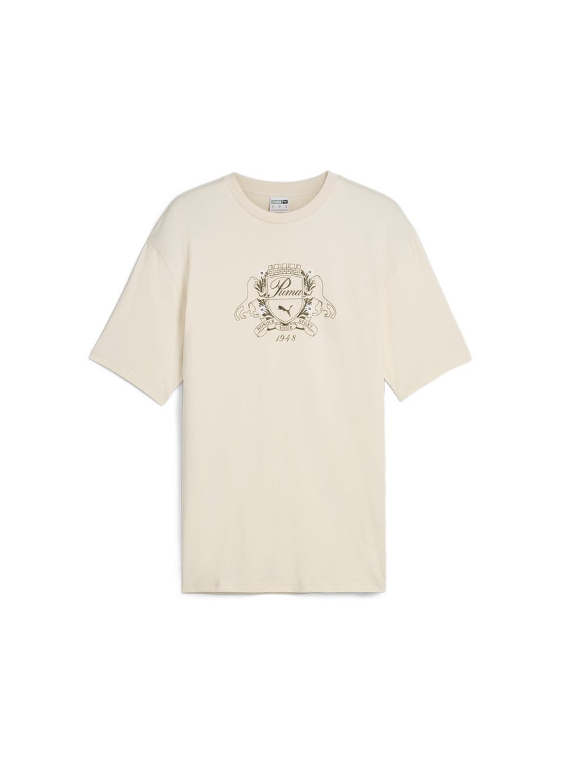 PUMA CLASSICS FAMILY LEGACY Mens White T-shirt - Image 1