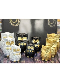 Generic Three-piece owl set, plaster material, large size  - Image 4