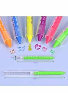 Y&D Face Paint Crayons Kit 6 Colors Safe Non-Toxic Body for Kids Children Twistable Fluorescent Bath Halloween Masquerades Easter Festivals Party Supplies  - Image 2