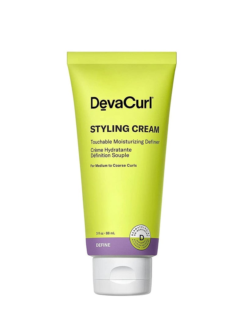DevaCurl DevaCurl Styling Cream Touchable Moisturizing Definer | Enhances Curl Body and Shape | Non-Flaking | Non-Stiff | Non-Crunchy | All Curly Types  - Image 1