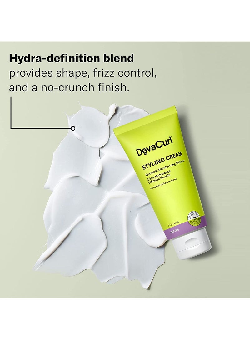 DevaCurl DevaCurl Styling Cream Touchable Moisturizing Definer | Enhances Curl Body and Shape | Non-Flaking | Non-Stiff | Non-Crunchy | All Curly Types  - Image 2