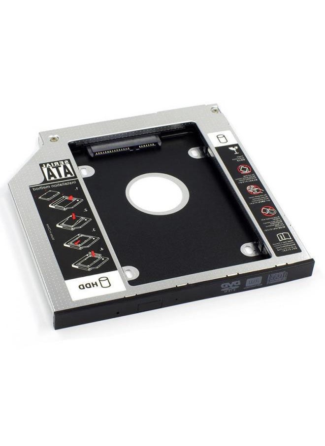 Generic - Laptop Optical Drive Bracket 2.5 "Mechanical SSD Bracket Aluminum SATA3 Optical Drive Bits Solid State Drive Bracket-Color:12.7mm Hard Drive Bracket - Image 1