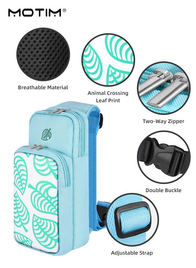 Motim Travel Bag Crossbody Bag Compatible with Nintendo Switch & Switch Lite, Carrying Case Portable Carrying Backpack for Animal Crossing, Games Accessories Console & Dock Charger  - Image 3