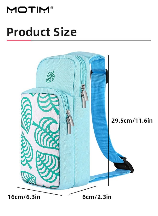 Travel Bag for Nintendo Switch/Lite/OLED, Portable Crossbody Bag Carrying Case, Scratch-Resistant and Waterproof, Games Accessories Console & Dock Charger