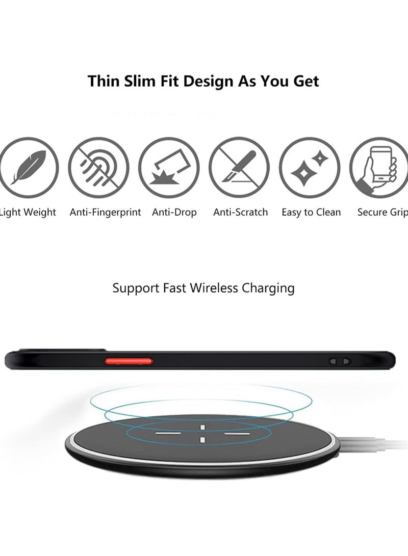 iPhone 16 Pro Max 6.9" Case - Translucent Hard Shell - Shockproof Case with Soft TPU Silicone Bumper (Blue) - Image 2