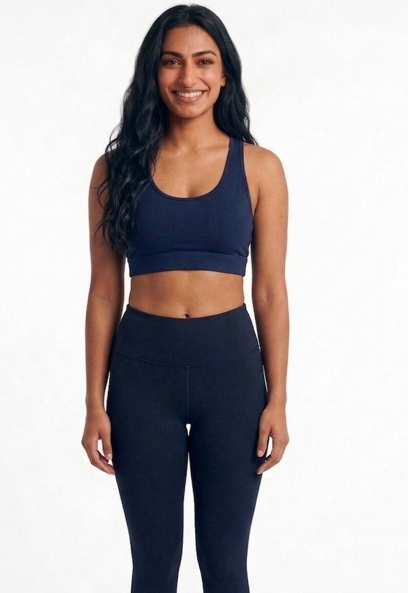 karma® Women Comfort Soft Padded Bra - Navy Blue - Image 1