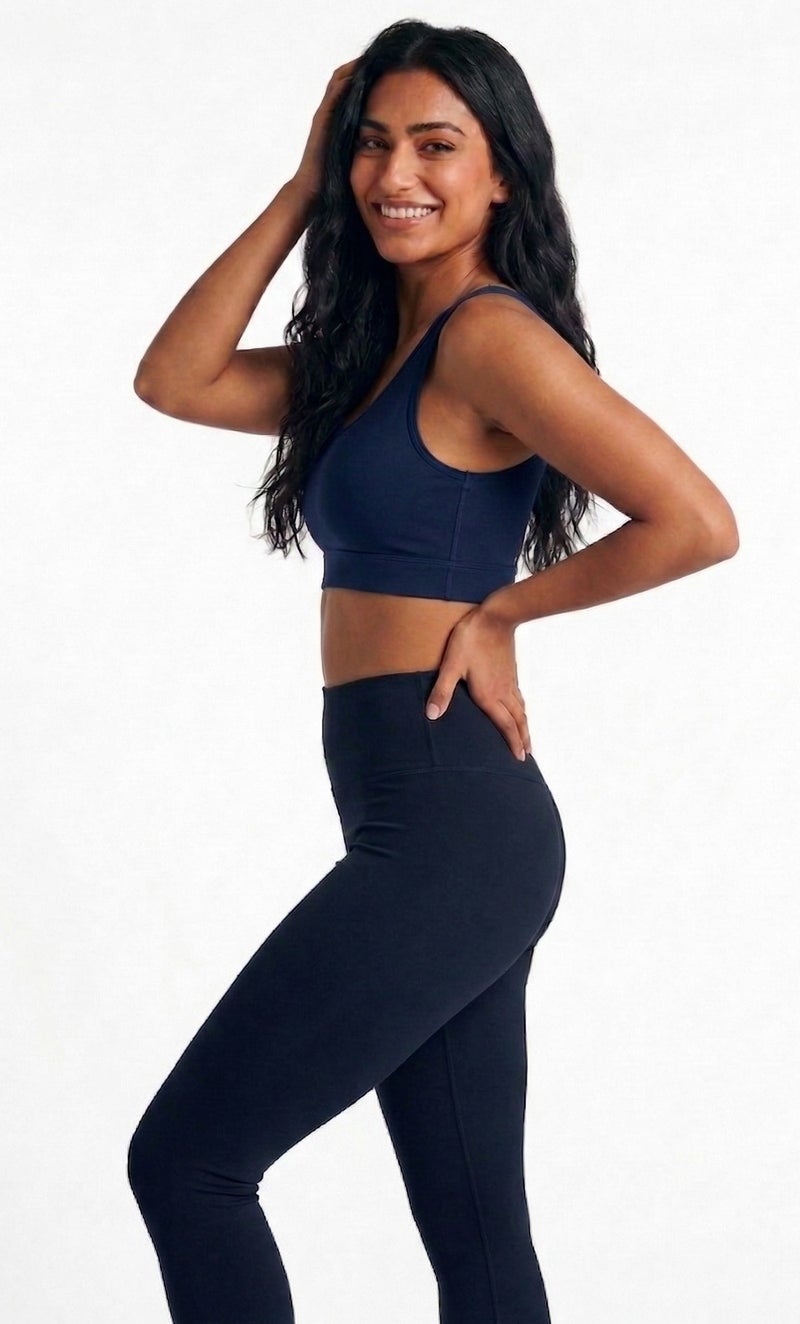 karma® Women Comfort Soft Padded Bra - Navy Blue - Image 2