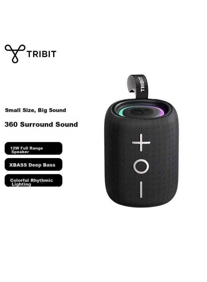Tribit مكبر صوت بلوتوث محمول ستورم بوكس ميني، مكبر صوت خارجي ذو باس طويل الأمد، مكبر صوت ميني مكتبي، تصميم مقاوم للماء، مكبر صوت للكمبيوتر، هدية عيد ميلاد - Image 1