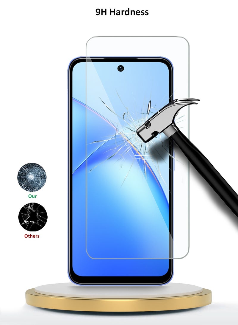 Wtech Infinix Smart 10 Plus / Infinix Smart 10 4G 2025 WTech Premium Series Curved Edges 9H 2.5D Tempered Glass Screen Protector (MSG9CN) - Clear - Image 3