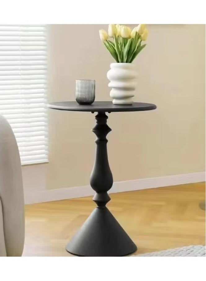 JOGAMS Coffee Table Sofa Side Decorative Small Space Living Room Bedroom Patio Vintage Metal End Table Service Table Metal Iron Outdoor Round Table Weather Resistant Anti Rust Outdoor - Image 1