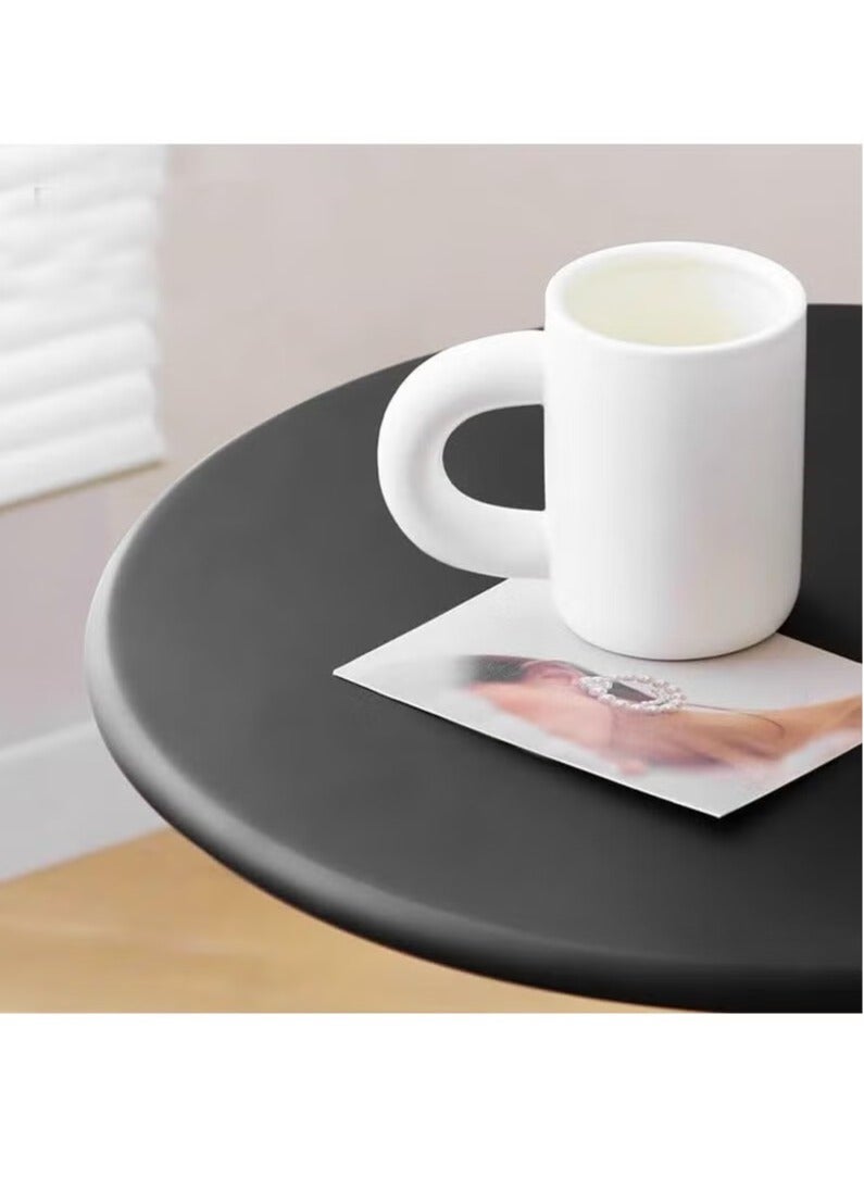 JOGAMS Coffee Table Sofa Side Decorative Small Space Living Room Bedroom Patio Vintage Metal End Table Service Table Metal Iron Outdoor Round Table Weather Resistant Anti Rust Outdoor - Image 3