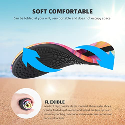 ATHMILE Water Shoes for Women Men Quick-Dry Aqua Socks Swim Beach Barefoot Yoga Exercise Wear Sport Accessories Pool Camping Must Haves Adult Youth Size - Image 4