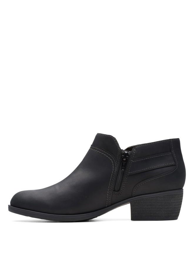 clarks Women's Charlten Grace Ankle Boot, Black Oily, 38 EU - Image 5