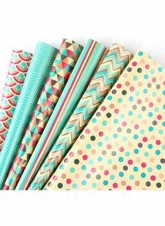 Y&D Birthday Gift Wrapping Paper Set Included 6 Pack Wrap with Ribbon, Sticker and Tape, for Birthday, Weddings, Graduations, Boys, Girls, All Occasion  - Image 4