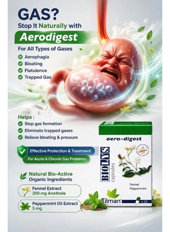 Biolys Aero Digest Capsules - 24 Pieces - Image 2