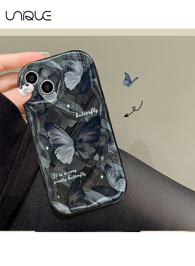 Unique For iPhone 15 Phone Case - Butterfly Phone Case - Shockproof Waterproof Phone Case Girl Girl, Black - Image 4