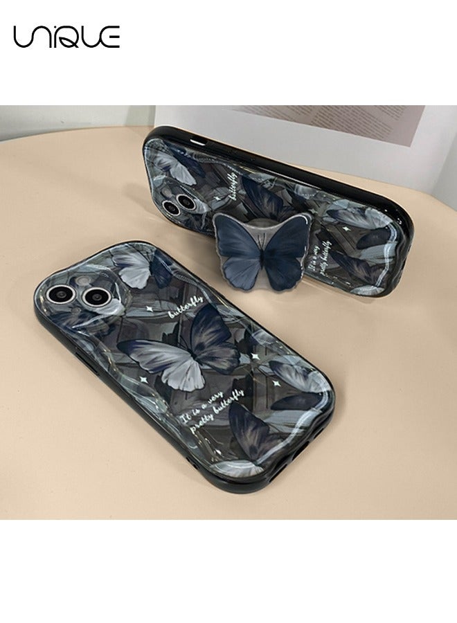 Unique For iPhone 15 Phone Case - Butterfly Phone Case - Shockproof Waterproof Phone Case Girl Girl, Black - Image 5