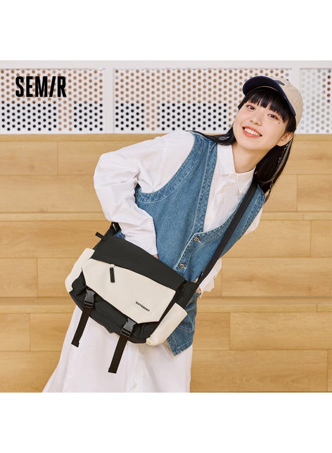 Semir Simple Commuter Versatile Academic Daily Crossbody Bag Contrasting Color Crossbody Bag 105524153223