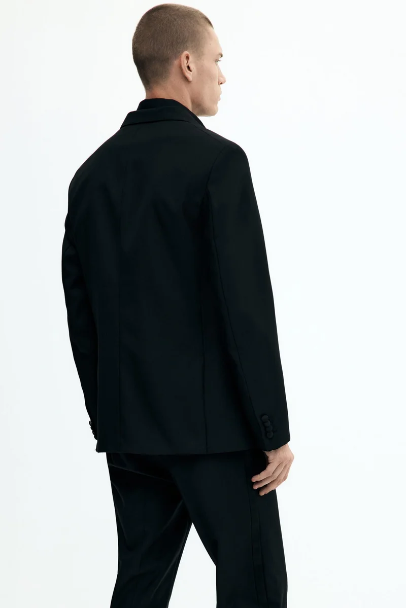 H&M  Slim Fit Wool-blend tuxedo jacket for Men | Best Price UAE