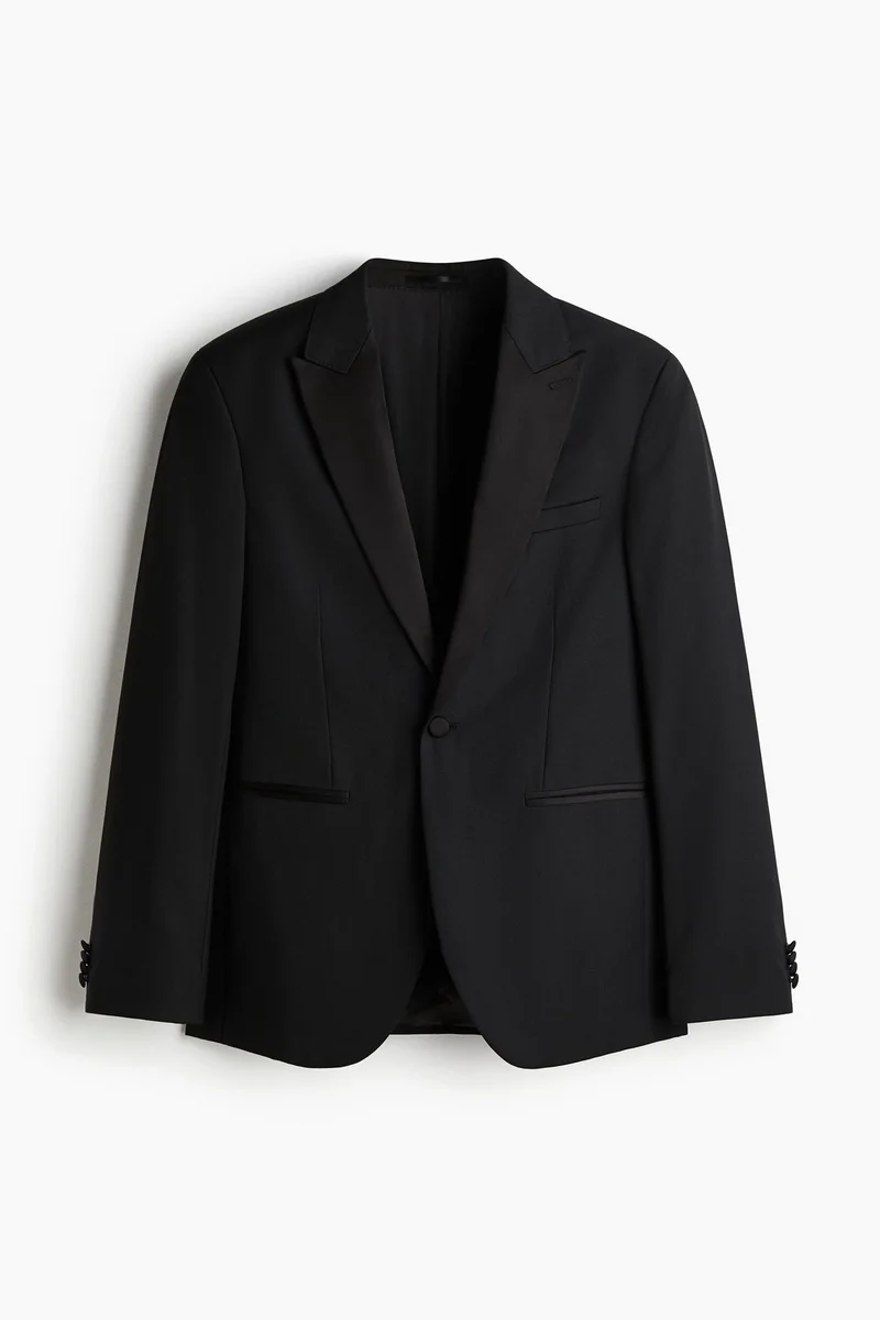 H&M  Slim Fit Wool-blend tuxedo jacket for Men | Best Price UAE