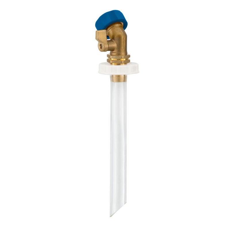 RecPro RV Secure Hands Free Water Tank Fill  Clear Tube  Brass ShutOff  City Water Fill