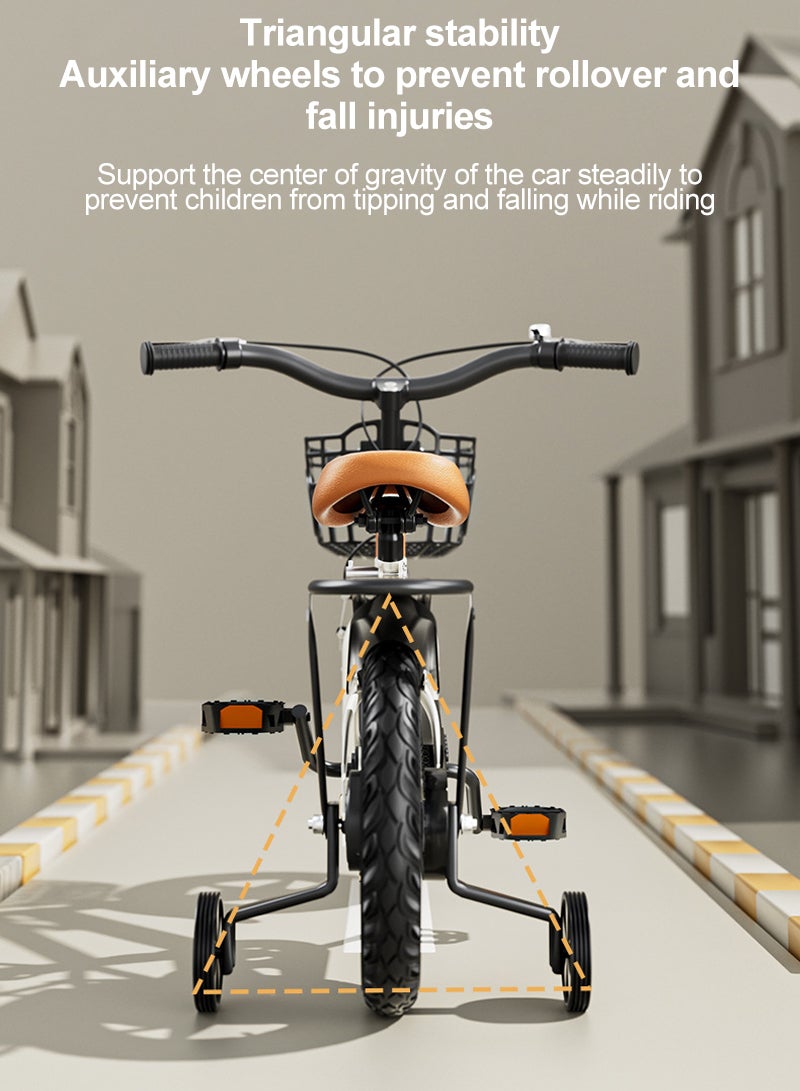 Sharpdo 14 inch Bicycle for Kids, with Training Wheel, Rear Seat, and Adjustable Seat, Kids Bicycle for 2-8 Years Boy and Girls - Image 4