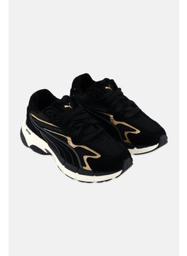 PUMA Kids Boy Teveris Nitro Metallic Lace Up Training Shoes, Black  - Image 1