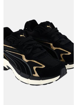 PUMA Kids Boy Teveris Nitro Metallic Lace Up Training Shoes, Black  - Image 3