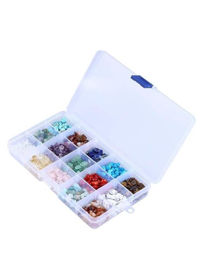 Charm Bracelets Kit, 15 Colors Bracelet Making Kit for Girls, Natural Crystal Beads, DIY Jewelry Charms, Gift Kids Adults, Craft, Birthday Girls Women - Image 3