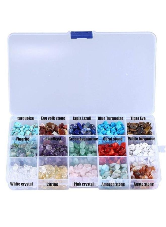 Charm Bracelets Kit, 15 Colors Bracelet Making Kit for Girls, Natural Crystal Beads, DIY Jewelry Charms, Gift Kids Adults, Craft, Birthday Girls Women - Image 5