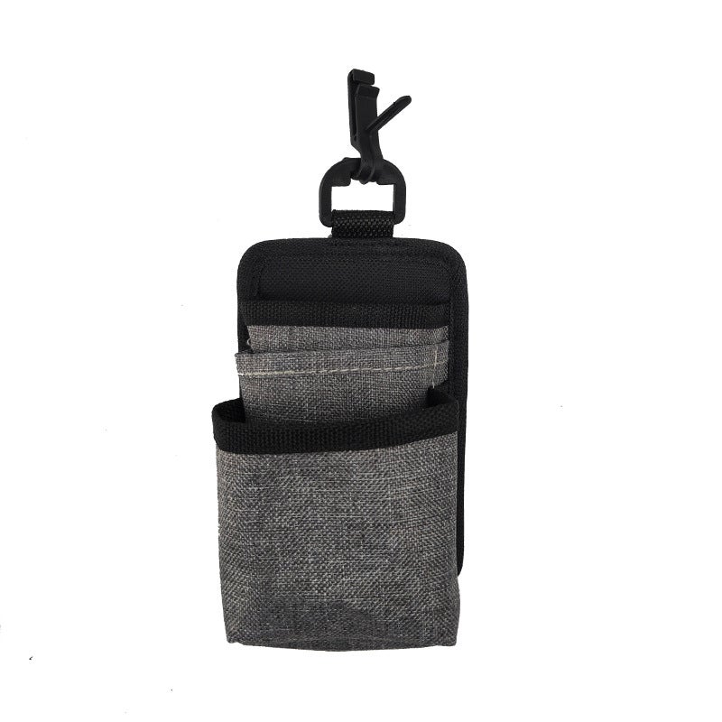 Generic Car Vent Organizer Bag with Cable Hole Grey 