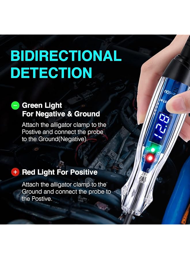 Heavy Duty Digital Led Circuit Tester, 3-60V Dc, Auto Electric Test Pen - Image 2