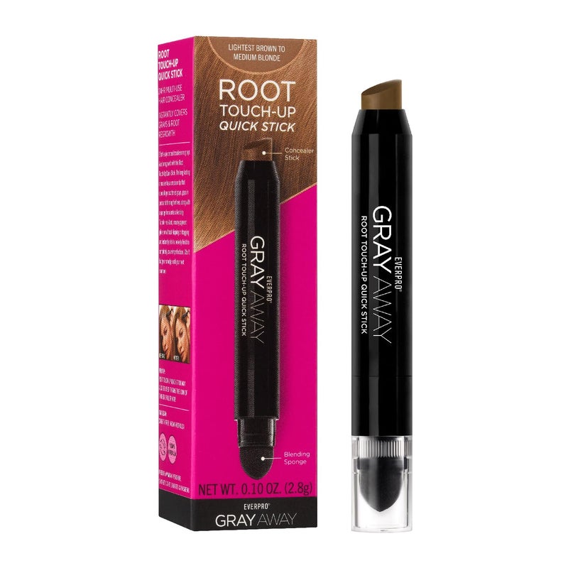 EVERPRO Gray Away Root Touchup Quick Stick, Lightest Brown/Medium Blonde, 0.1 Oz - Image 1