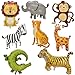 SAMOKA Large Safari Balloons8 PCS 3440 Inch Animal BalloonsJungle BalloonSafari Birthday DecorationsJungle Party Decorations - Image 2