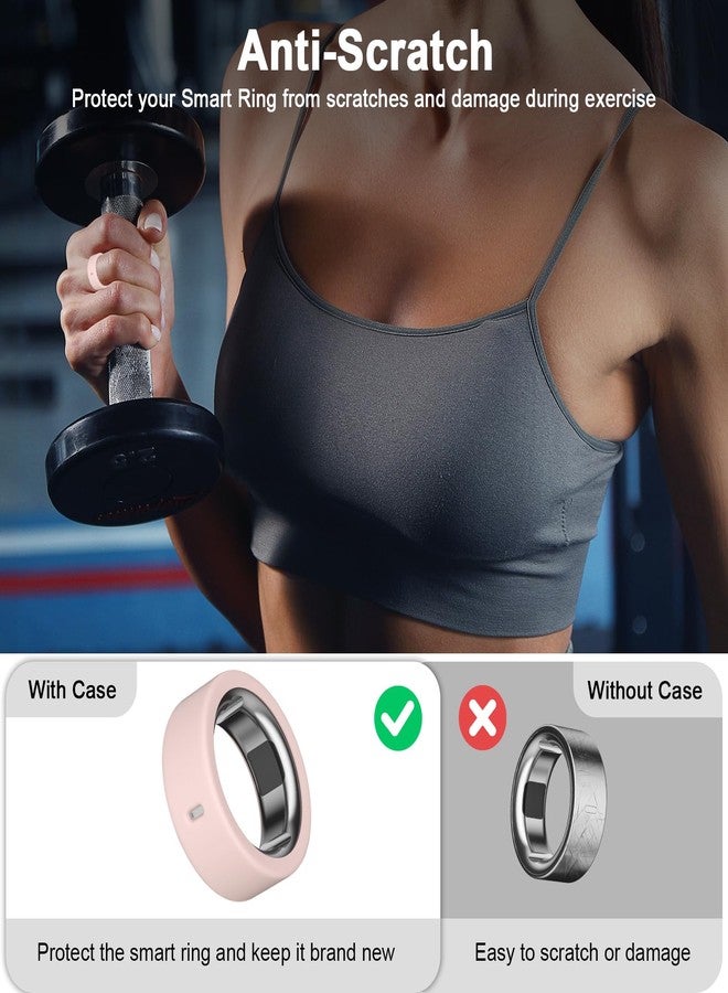 ZOOROO 6 Pack Ring Cover Compatible with Oura Ring Gen 4/Oura Ring Gen 3 Horizon/Gen 3 Heritage, Surport Charging with Cover on, Anti-Scratch Elastic Silicone Ring Protector for Men Women Working Out Gym - Image 4