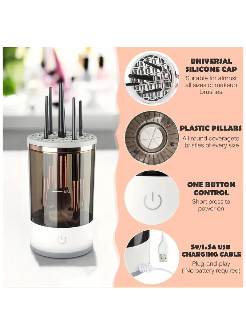 Electric Makeup Brush Cleaner, Makeup Cleaner for All Size Makeup Brush, Beauty Tools, Great Gift For Her - Image 5