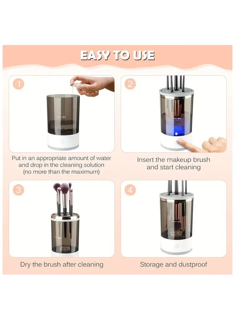 Electric Makeup Brush Cleaner, Makeup Cleaner for All Size Makeup Brush, Beauty Tools, Great Gift For Her - Image 4