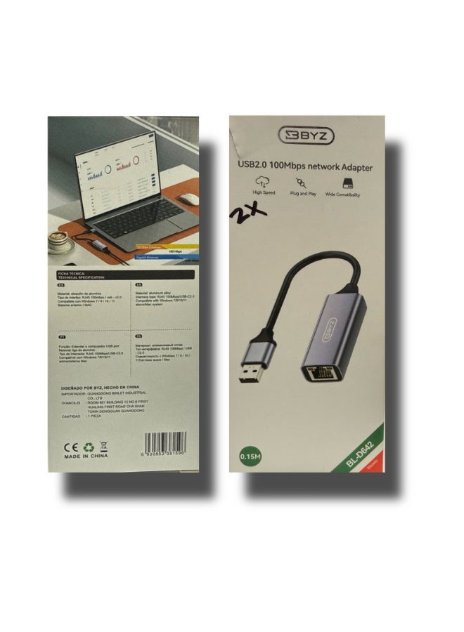 USB2.0 100Mbps network Adapter - Image 2