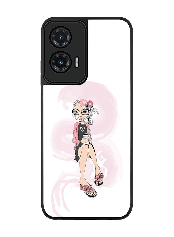 Stylizedd For Motorola Moto G35 Case,Slim fit Camera Protection, Shockproof Thin Phone cover  - Nerdy Cute