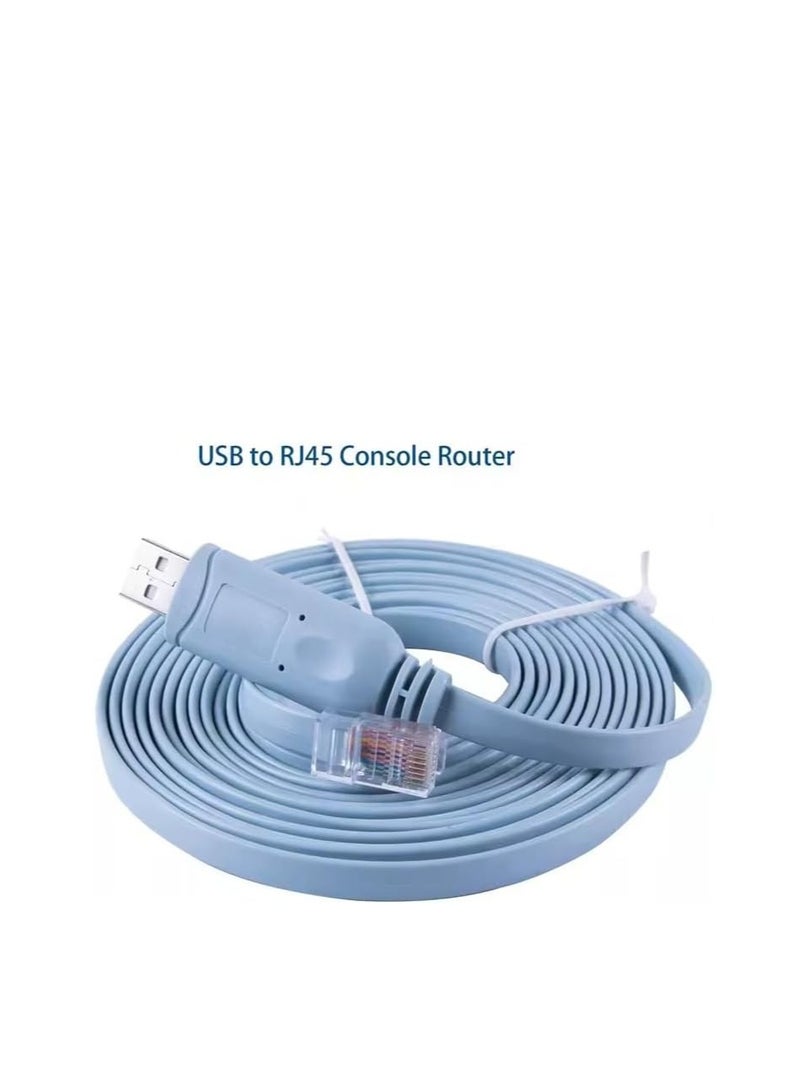Terabyte USB Console Cable, USB to RJ45 Cable for Cisco, Huawei, H3C, ZTH Routers, Professional Switchs, Access points - Image 2