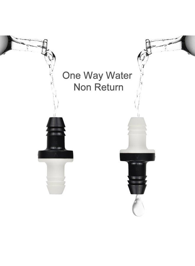 BBTUS 3/8" 10mm Inline vacuum Barbed Check Valve,1Pcs/ 2Pcs /5Pcs ABS One Way Water Non-Return Breather Check Valve for Fuel Gas Liquid Air - Image 4