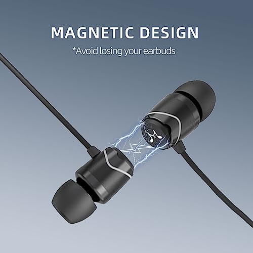 SoundMAGIC E11BT Neckband Bluetooth Headphones Wireless Earphones HiFi Stereo in Ear Headset with Microphone Noise Isolating Sports Earbuds Long Playtime Black - Image 4