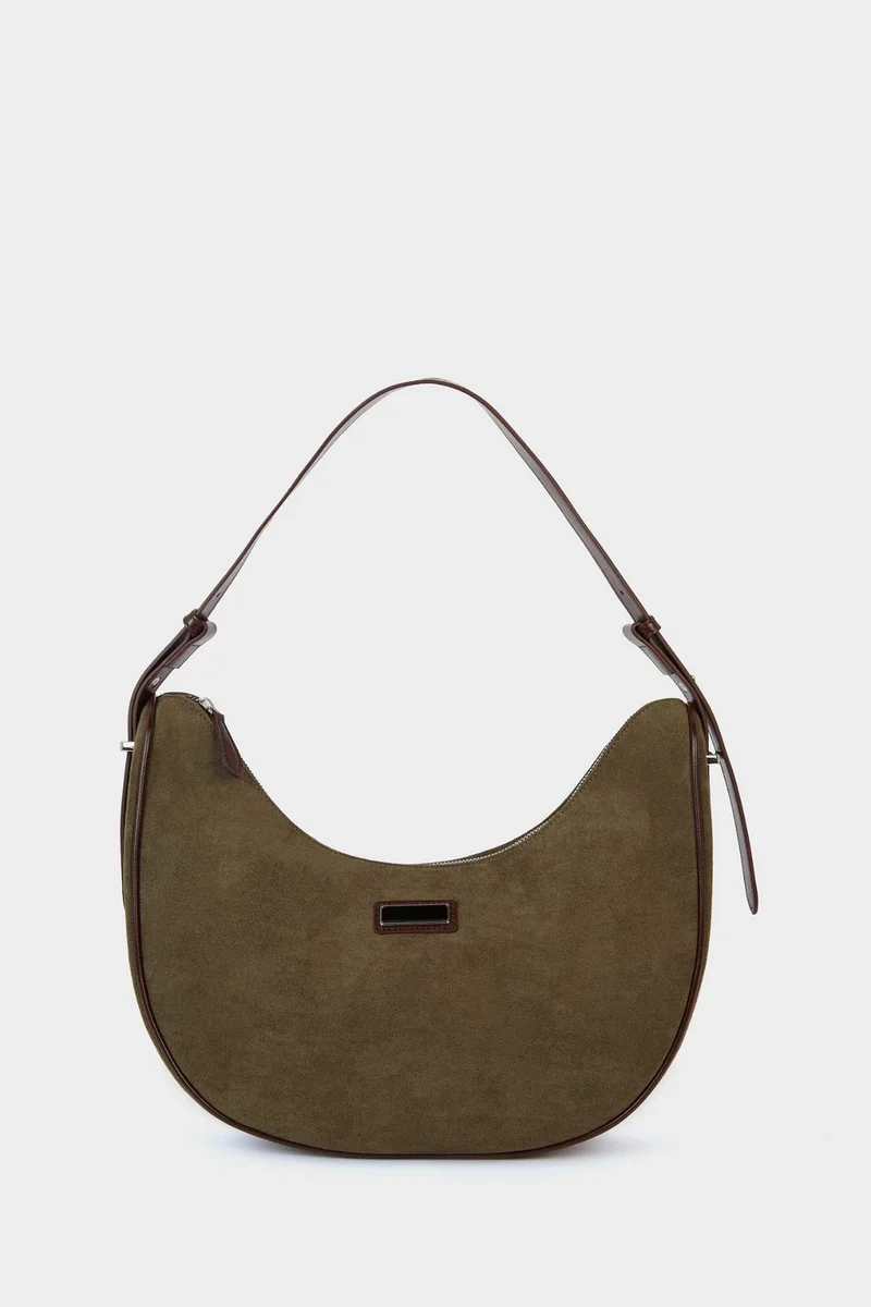 ديفاكتو Suede Crossbody Bag